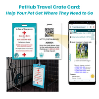 QR Pet Identification: Travel Crate Card