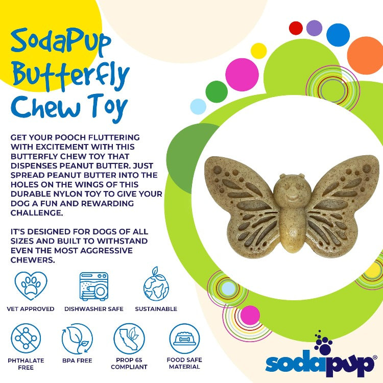 Butterfly Durable Nylon Chew and Enrichment Toy