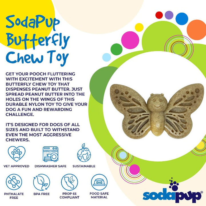 Butterfly Durable Nylon Chew and Enrichment Toy
