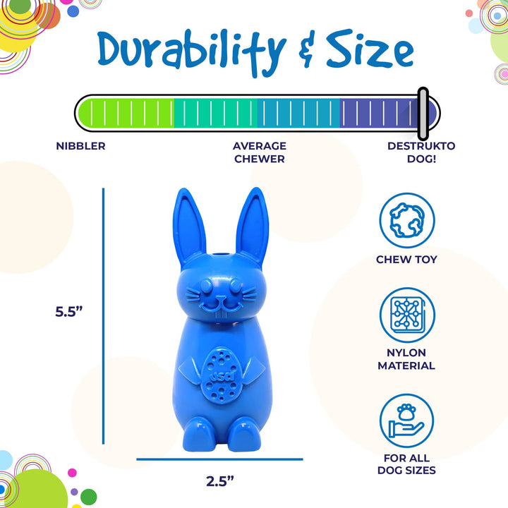 Bunny Durable Nylon Chew and Enrichment Toy