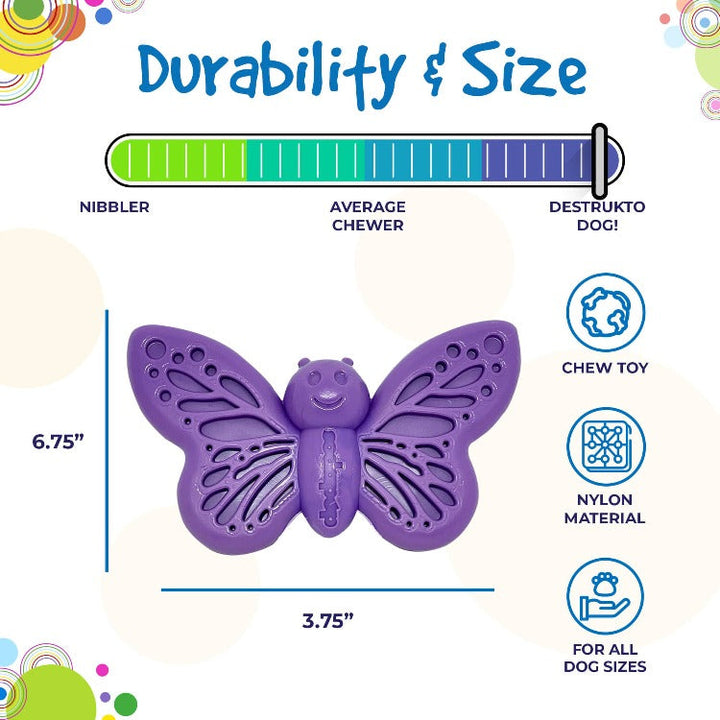 Butterfly Durable Nylon Chew and Enrichment Toy