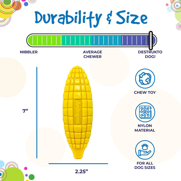 Corn on the Cob Ultra Durable Nylon Dog Chew Toy