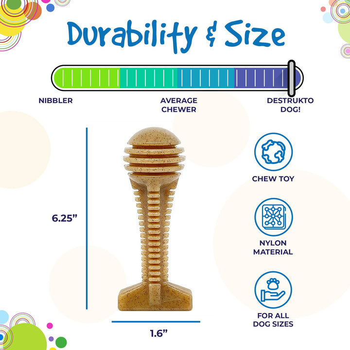 Honey Bone  Dental Tower Ultra Durable Nylon Dog Chew Toy