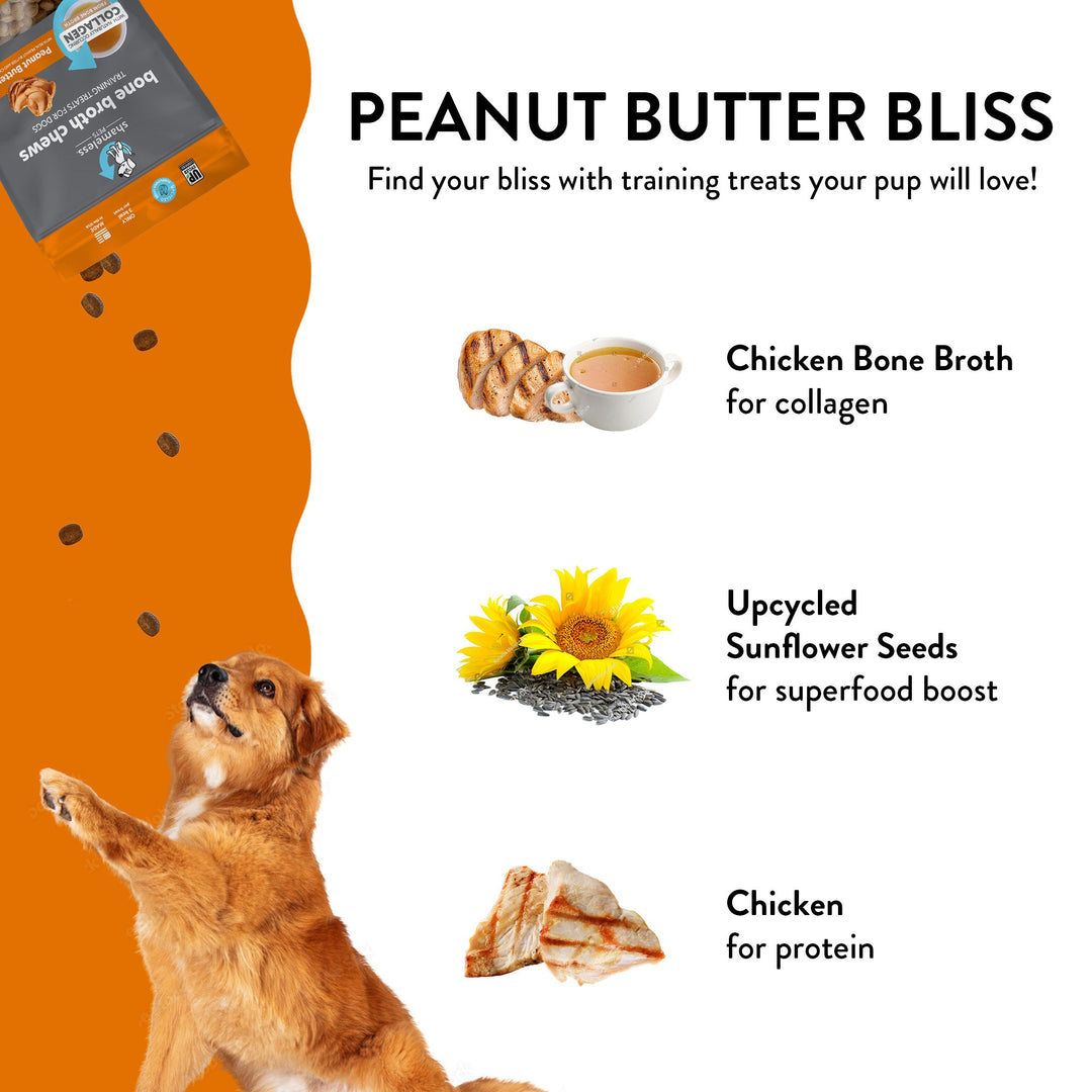 Peanut Butter Bliss Bone Broth Chews