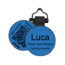 PetHub Silicone Silent Glow-in-the-Dark Blue MiniTag