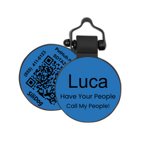 PetHub Silicone Silent Glow-in-the-Dark Blue MiniTag