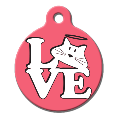 QR ID Pet Tag - Dog/Cat Is Good: Love Chino