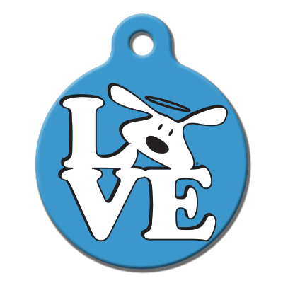 QR ID Pet Tag - Dog/Cat Is Good: Love Chino