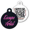 QR ID Pet Tag - Escape Artist