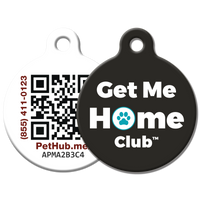 Get Me Home Club™ QR Tag – Stylish, Smart Pet ID
