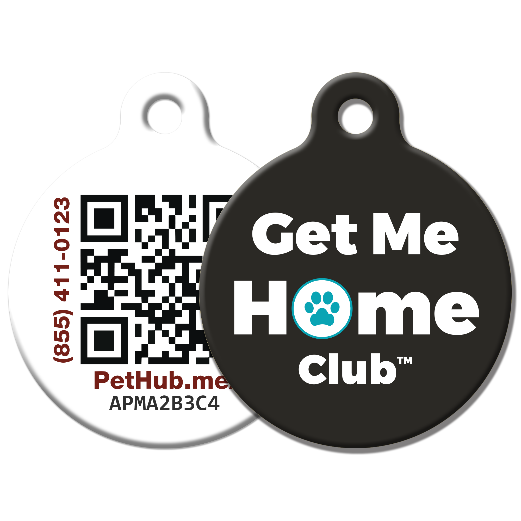 Get Me Home Club™ QR Tag – Stylish, Smart Pet ID