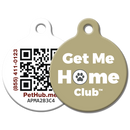 Get Me Home Club™ QR Tag – Stylish, Smart Pet ID