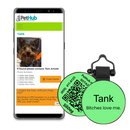 PetHub Silicone Silent Glow-in-the-Dark Green MiniTag