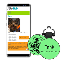 PetHub Silicone Silent Glow-in-the-Dark Green MiniTag