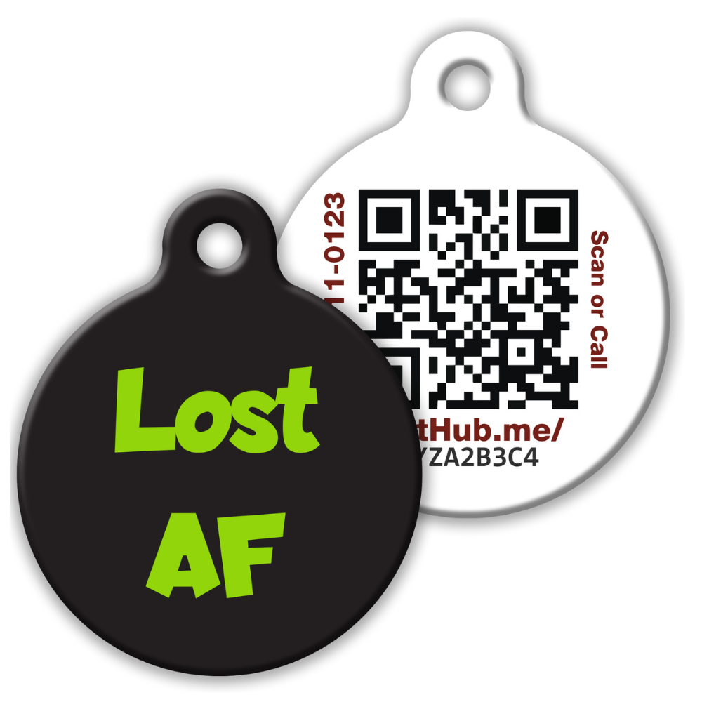 QR ID Pet Tag - Lost AF