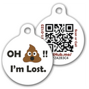 "Oh!!! I'm Lost" QR Pet Tag – Fun, Secure Pet ID