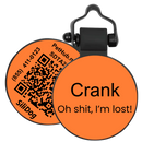 PetHub Silicone Silent Glow-in-the-Dark Orange Tag