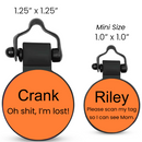 PetHub Silicone Silent Glow-in-the-Dark Orange Tag