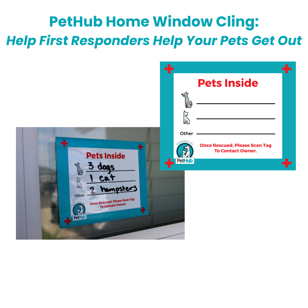 Home Window "Pets Inside" Alert Decal
