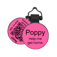 PetHub Silicone Silent Glow-in-the-Dark Pink MiniTag