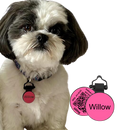 PetHub Silicone Silent Glow-in-the-Dark Pink MiniTag