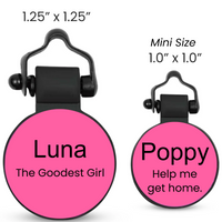 PetHub Silicone Silent Glow-in-the-Dark Pink MiniTag