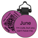 PetHub Silicone Silent Glow-in-the-Dark Purple Tag