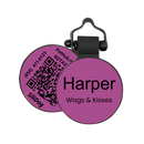 PetHub Silicone Silent Glow-in-the-Dark Purple MiniTag