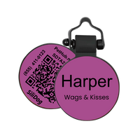 PetHub Silicone Silent Glow-in-the-Dark Purple MiniTag