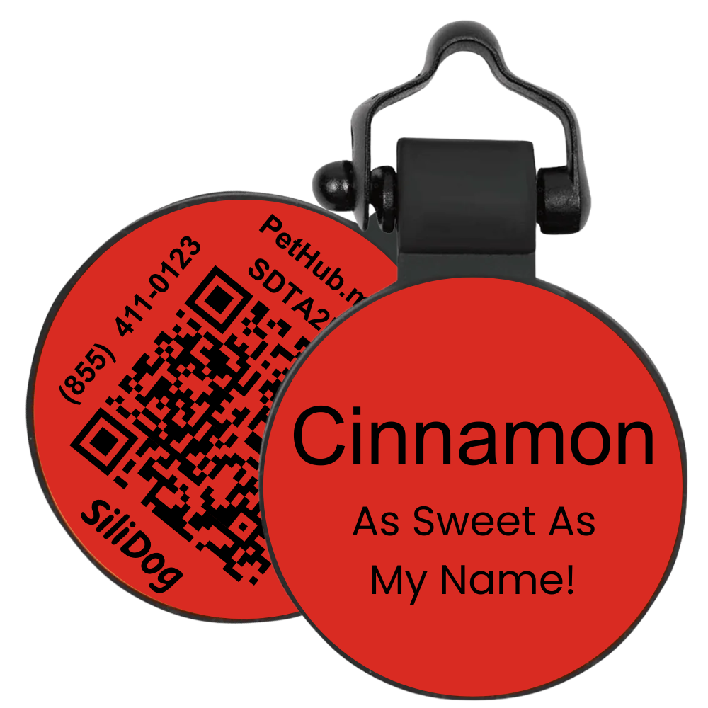 PetHub Silicone Silent Glow-in-the-Dark Red Tag