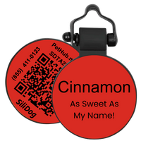 PetHub Silicone Silent Glow-in-the-Dark Red Tag