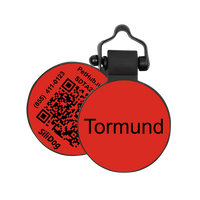 PetHub Silicone Silent Glow-in-the-Dark Red MiniTag