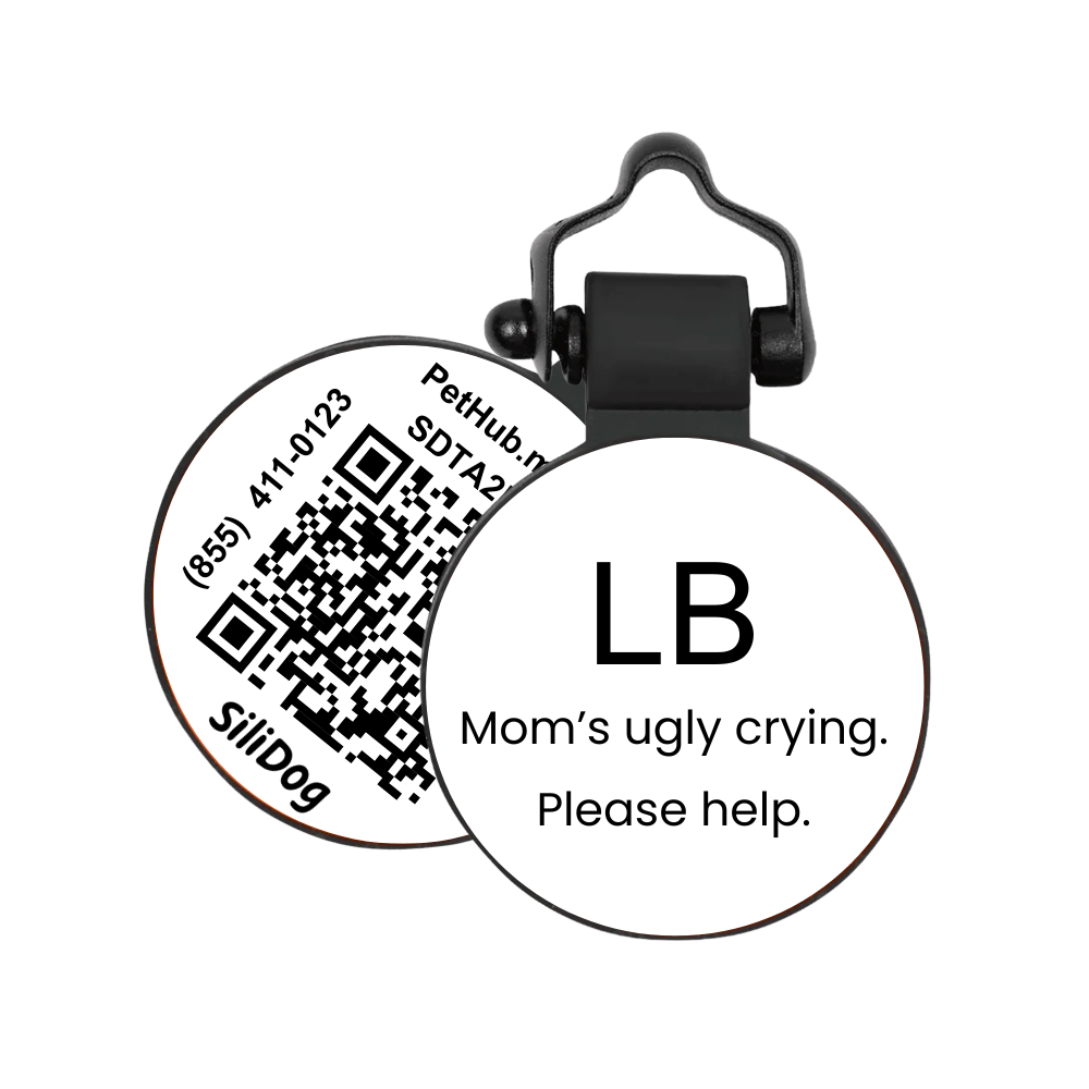 PetHub Silicone Silent Glow-in-the-Dark White Mini Tag