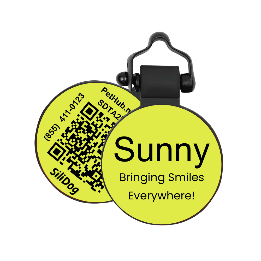 PetHub Silicone Silent Glow-in-the-Dark Yellow MiniTag