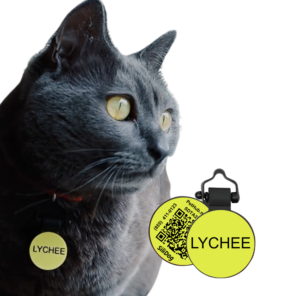 PetHub Silicone Silent Glow-in-the-Dark Yellow MiniTag