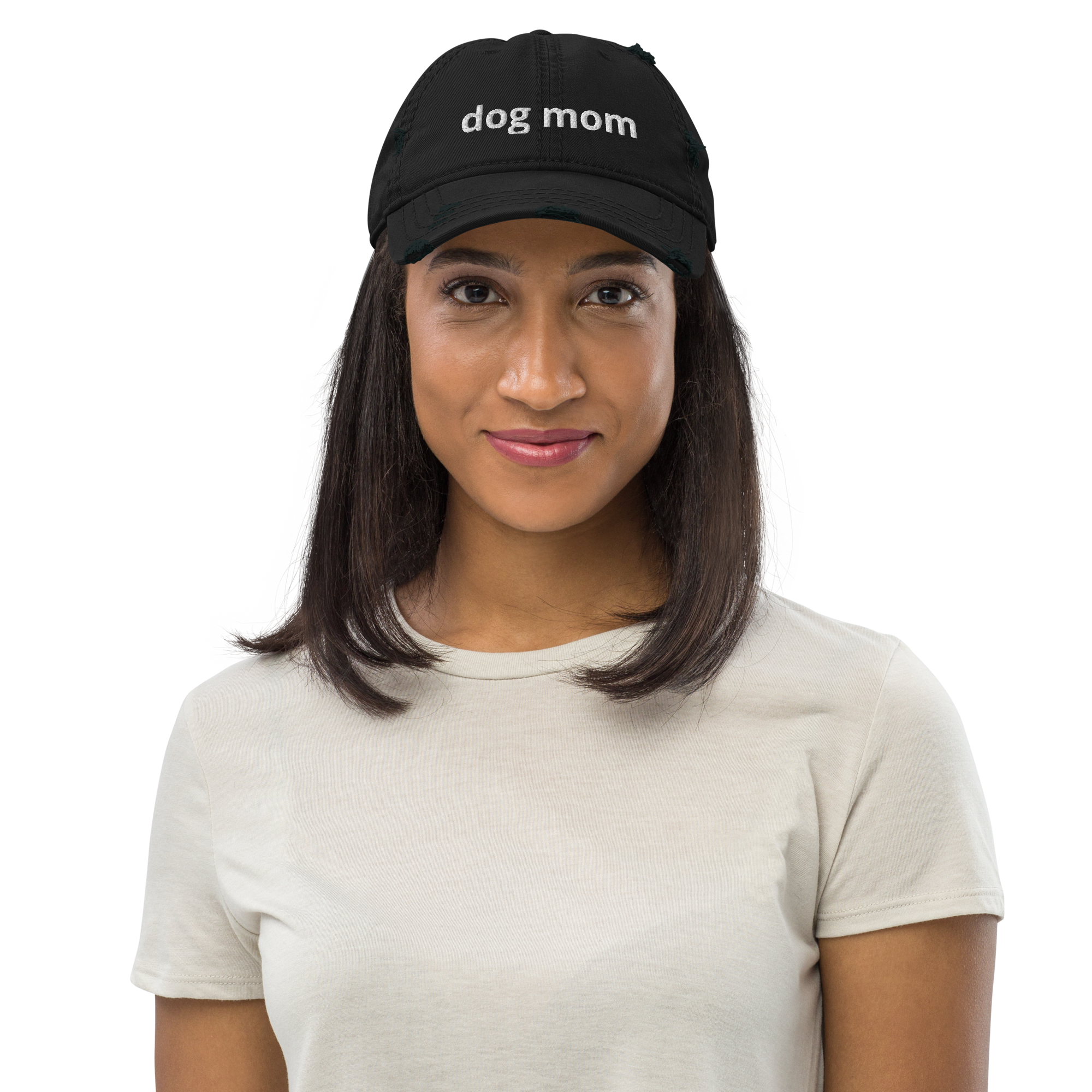 Dog Mom - Distressed Dad Hat