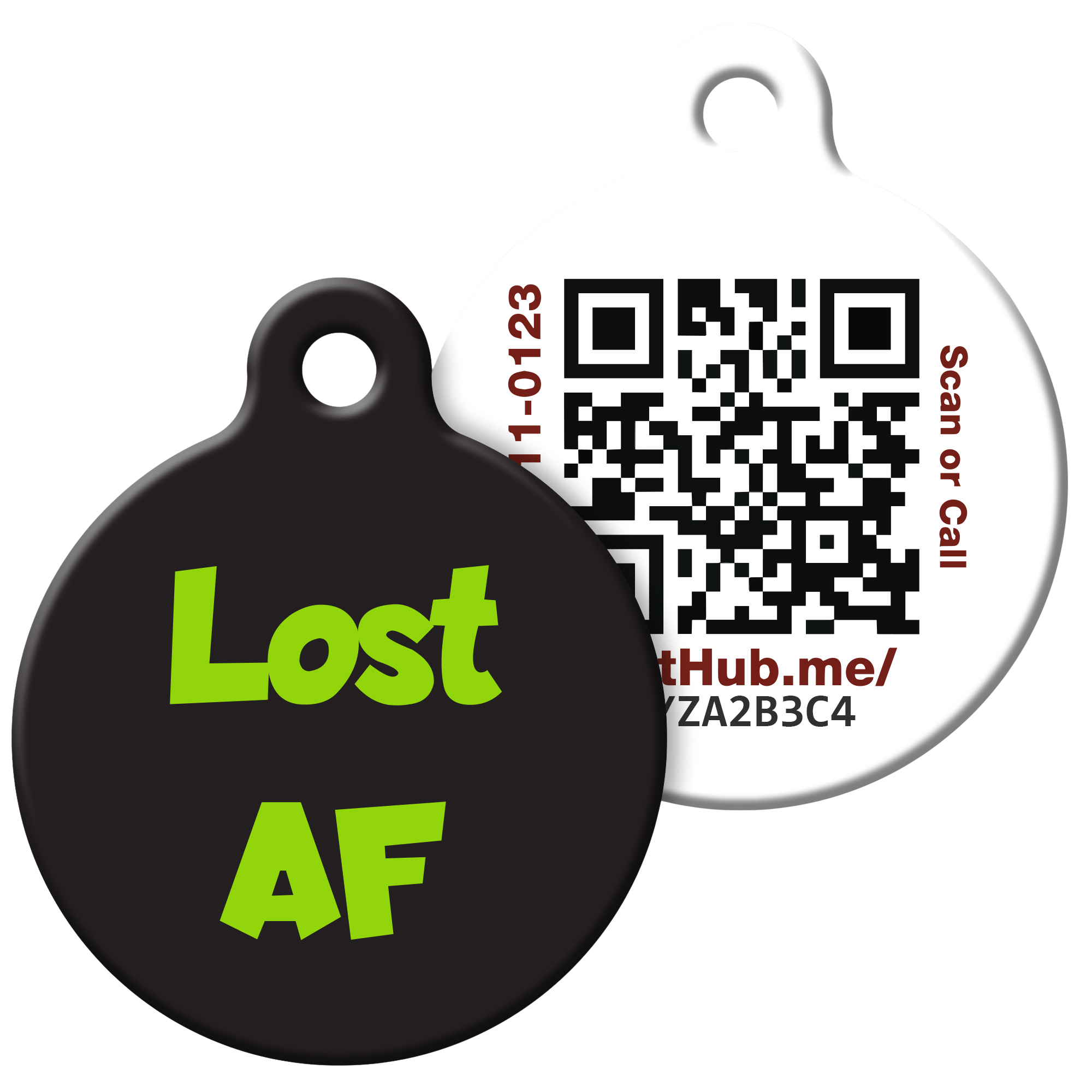 QR ID Pet Tag - Lost AF