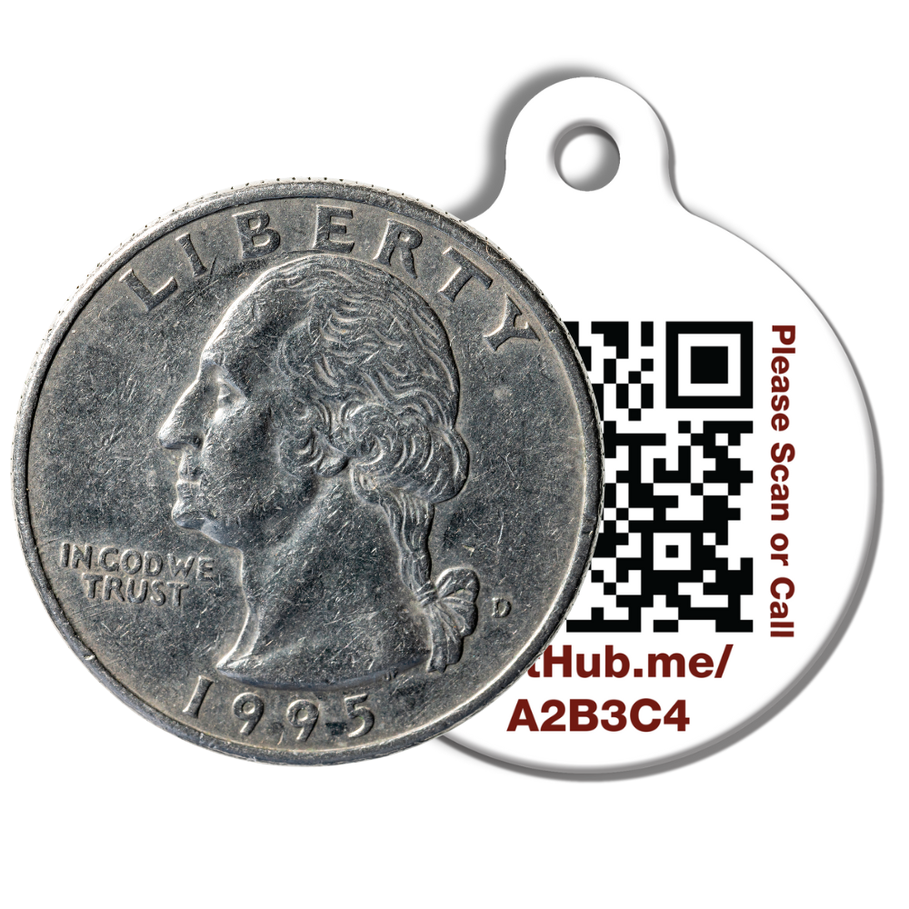 FINAL SALE: Basic Aluminum QR ID Pet Tag