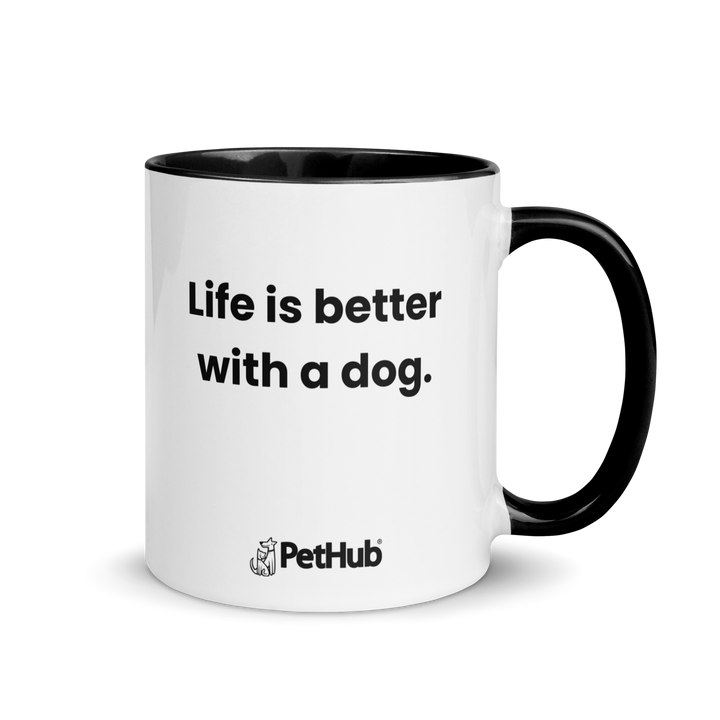 Life is better with a dog. - Mug