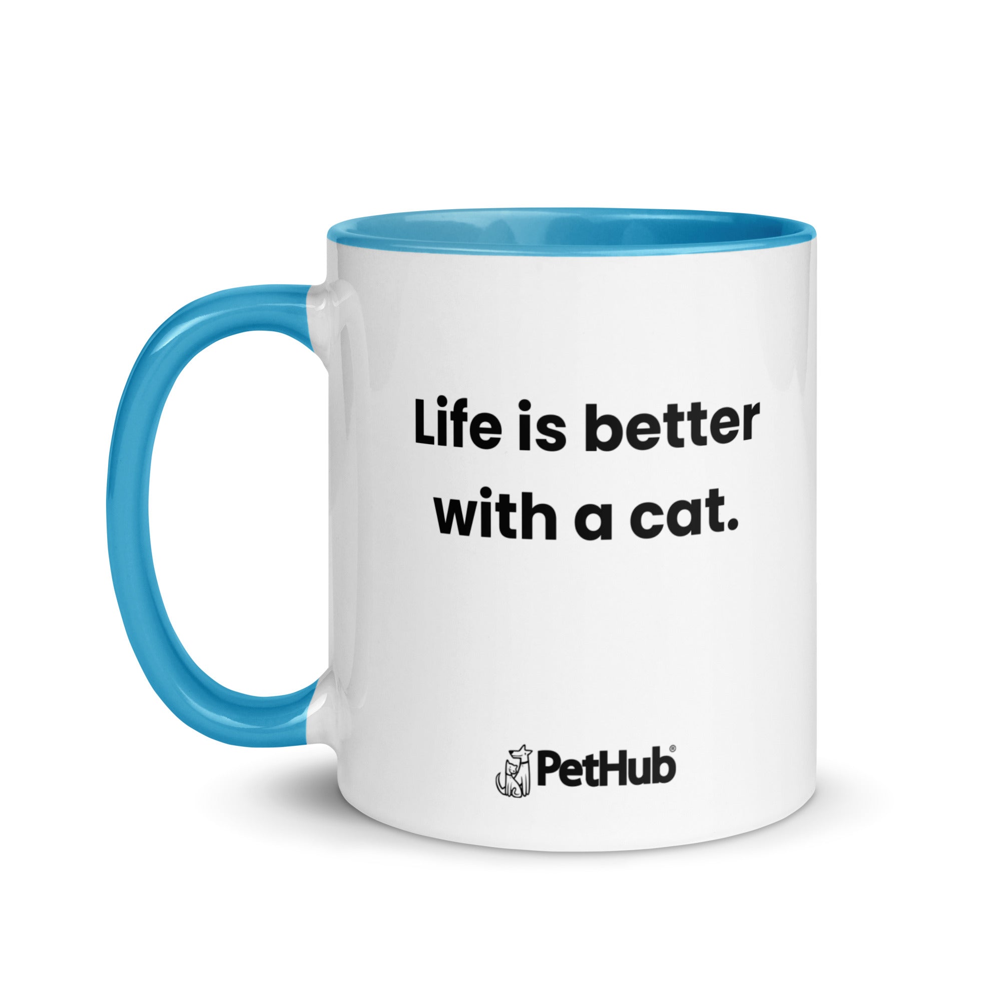 Life is better with a cat. - Mug