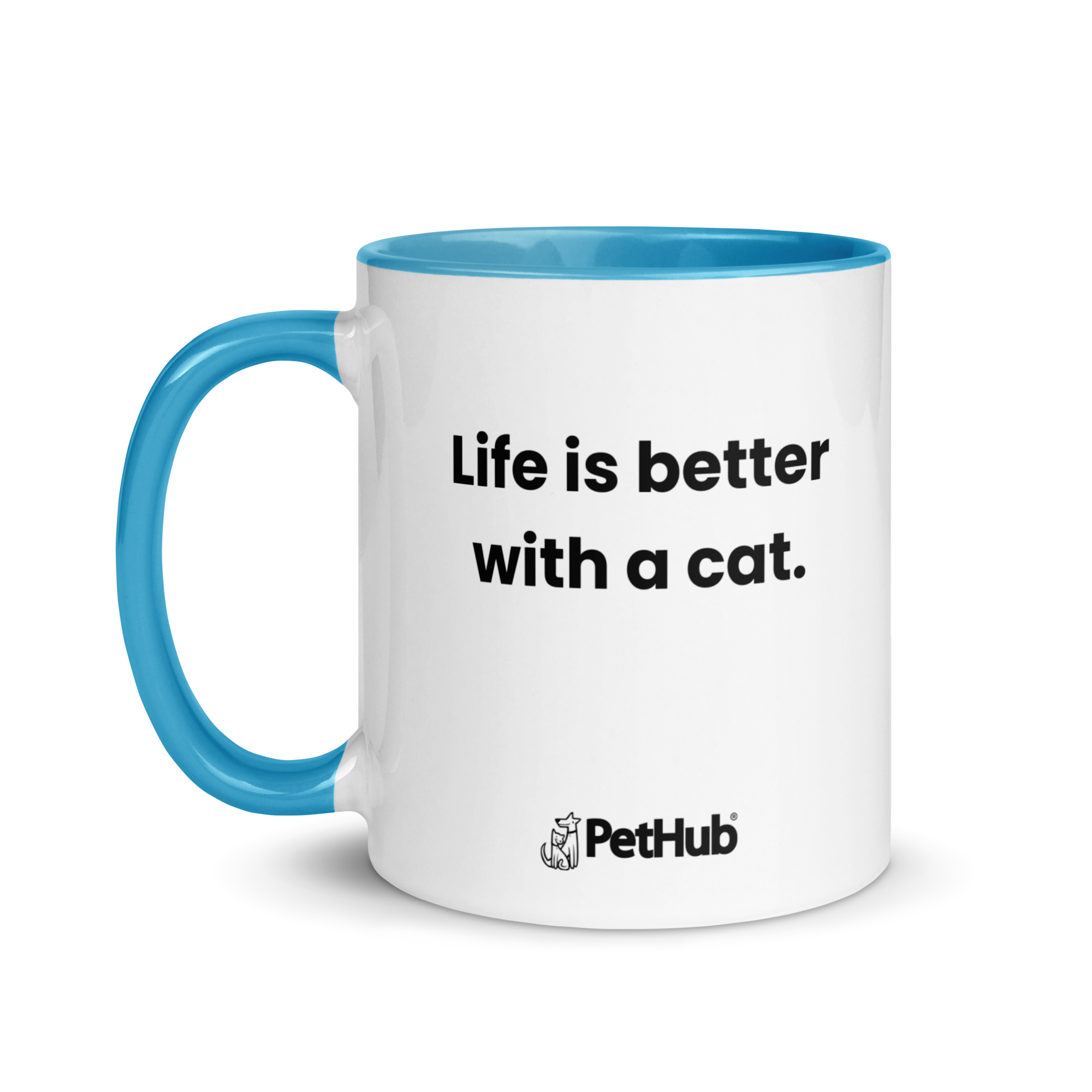 Life is better with a cat. - Mug