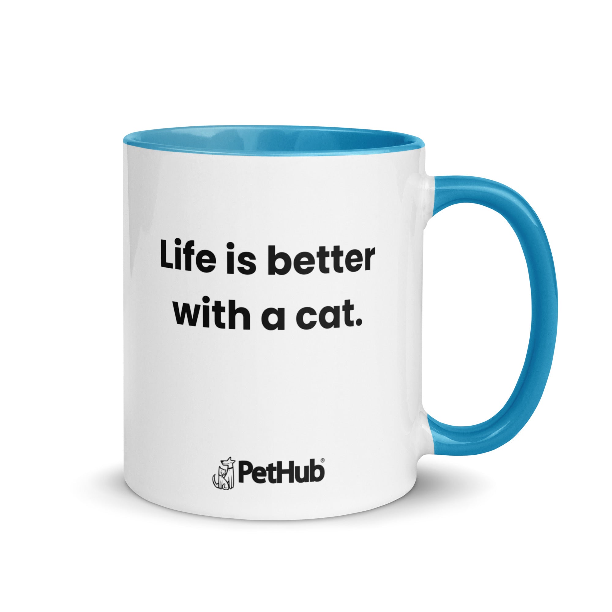 Life is better with a cat. - Mug