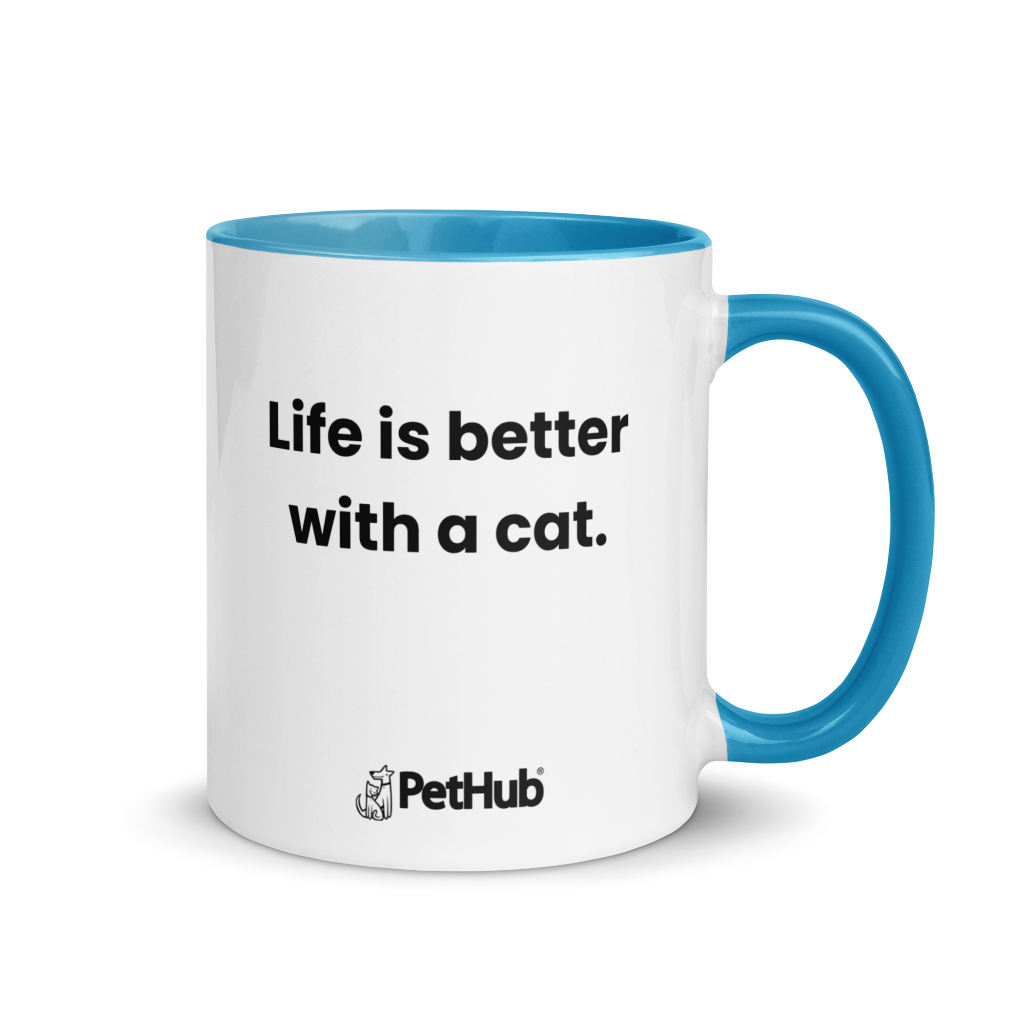 Life is better with a cat. - Mug