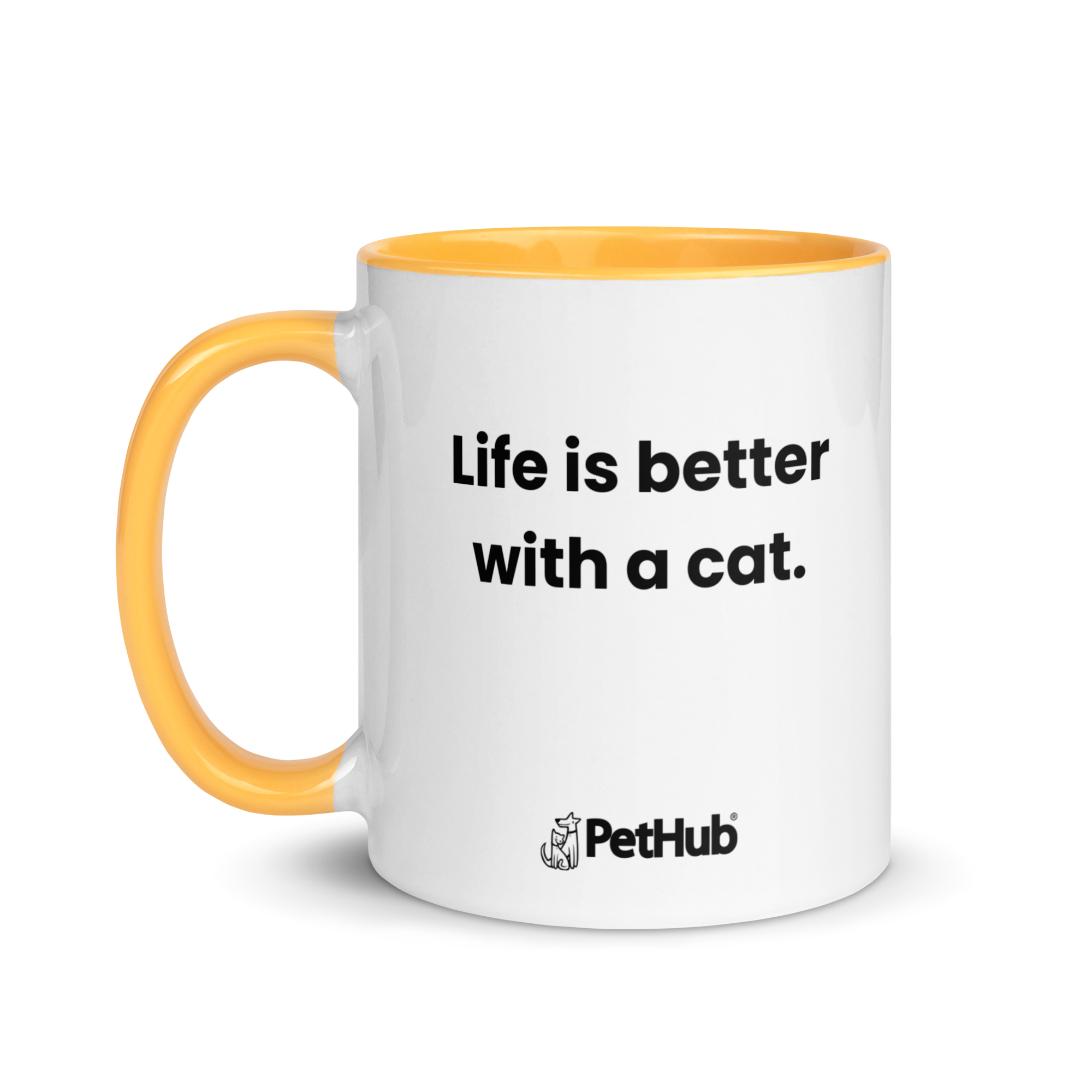 Life is better with a cat. - Mug