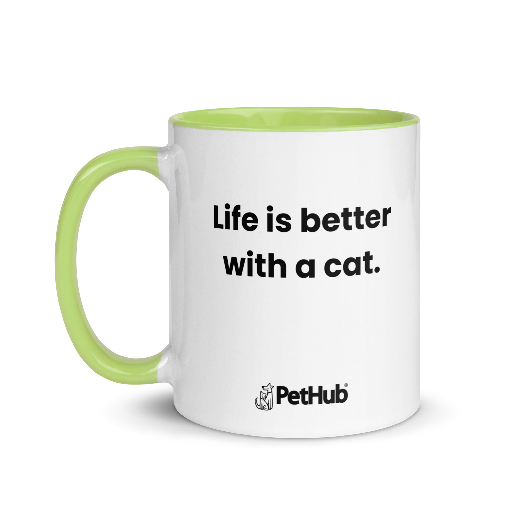 Life is better with a cat. - Mug
