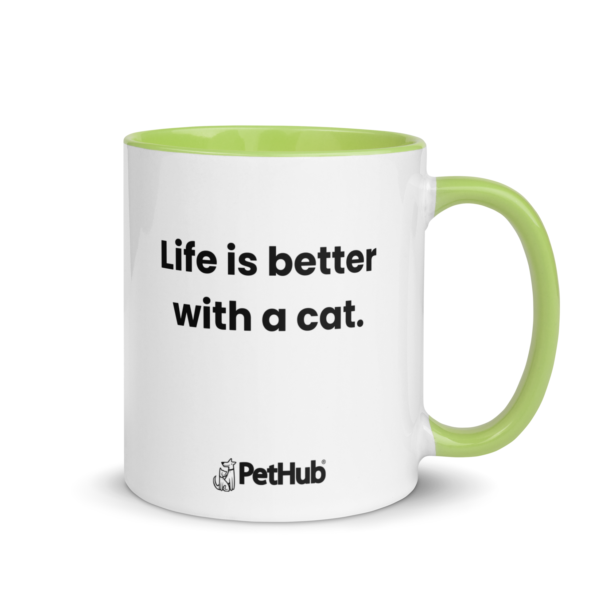Life is better with a cat. - Mug