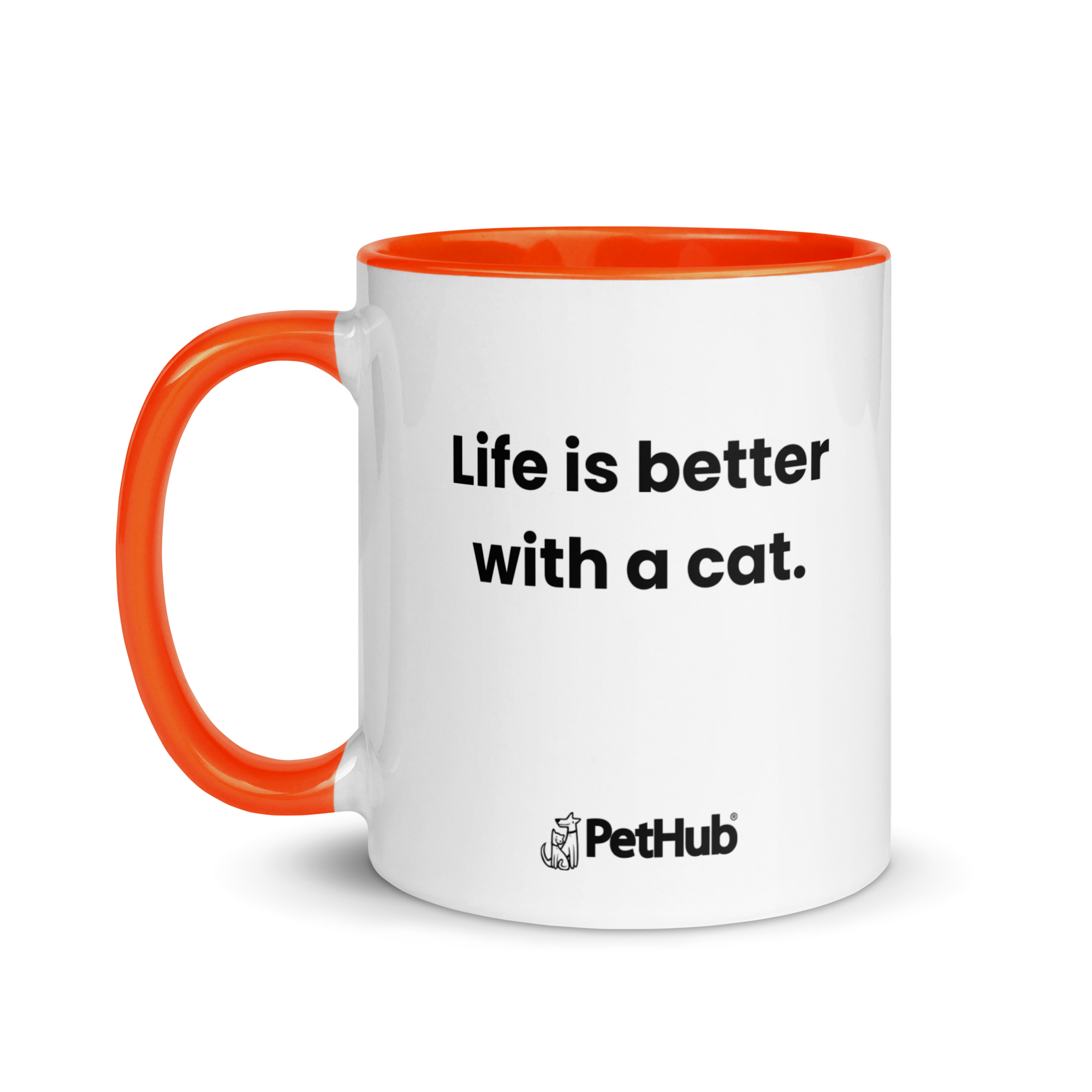 Life is better with a cat. - Mug