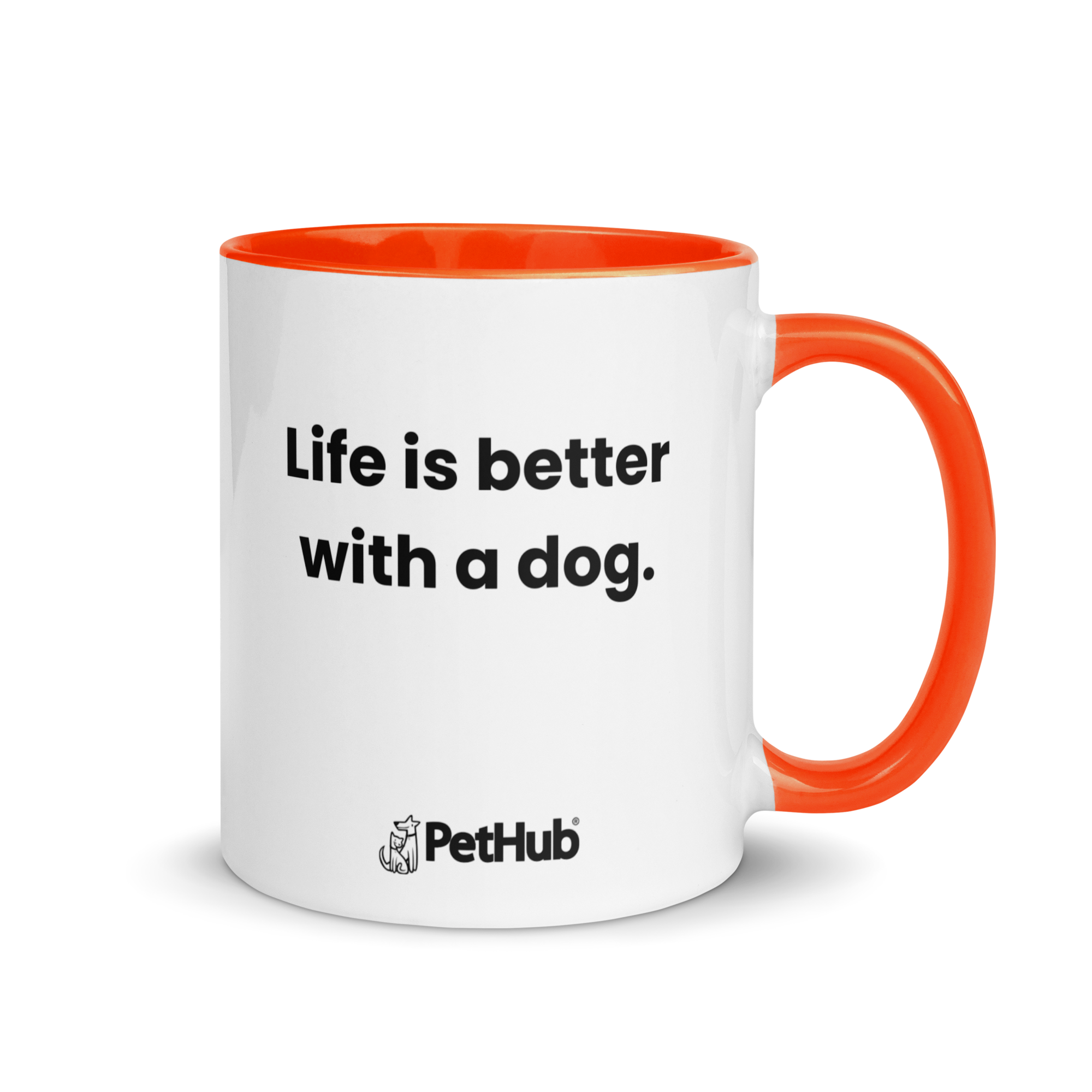 Life is better with a dog. - Mug