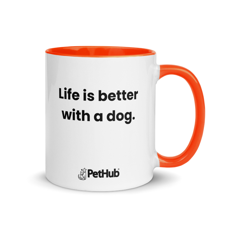 Life is better with a dog. - Mug