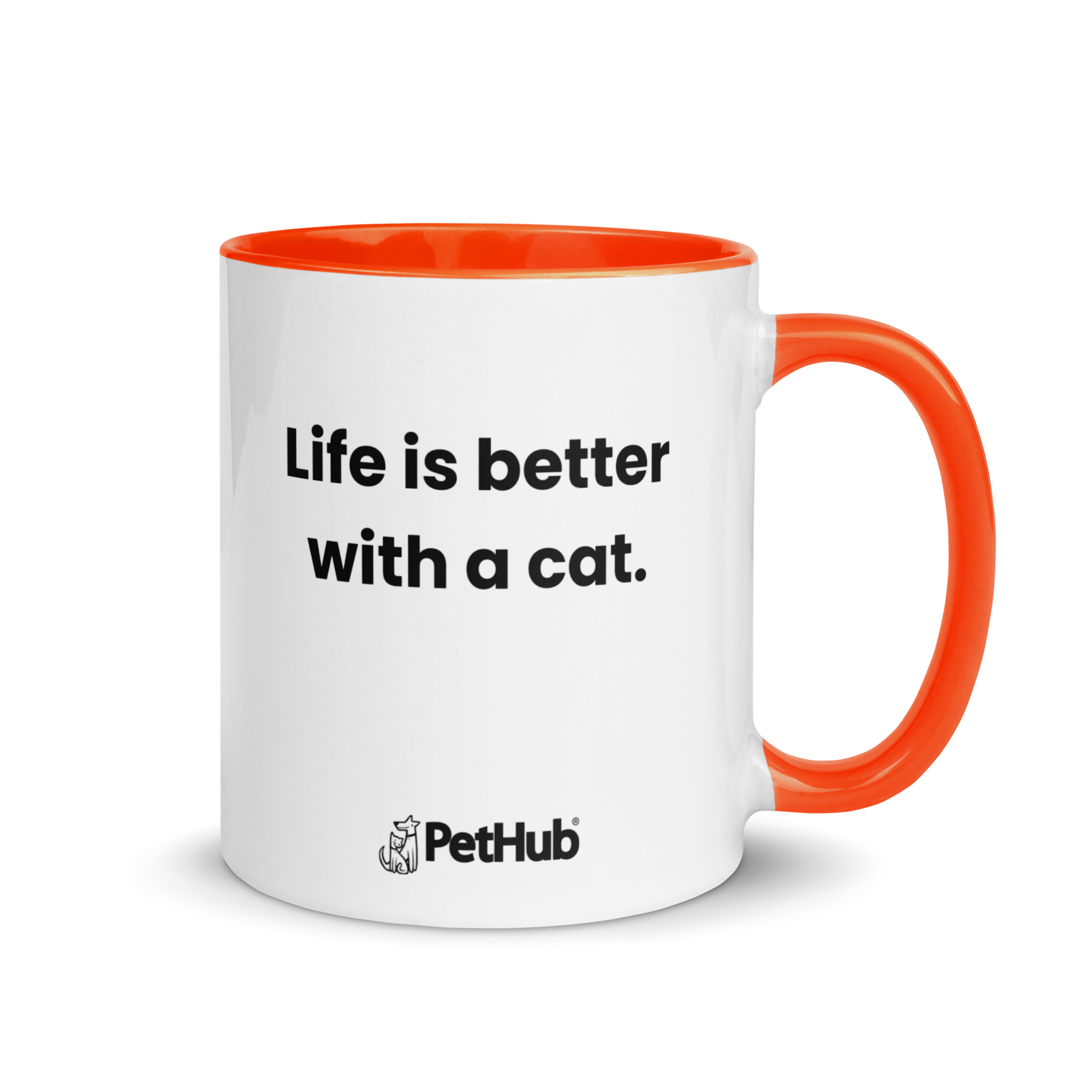 Life is better with a cat. - Mug